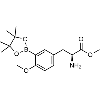 Methyl (S)-2-amino-3-(4-methoxy-3-(4,4,5,5-tetramethyl-1,3,2-dioxaborolan-2-yl)phenyl)propanoate Chemical Structure