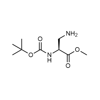 Methyl (S)-3-amino-2-((tert-butoxycarbonyl)amino)propanoate Chemical Structure