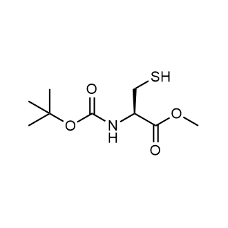 Methyl (tert-butoxycarbonyl)-L-cysteinate Chemical Structure