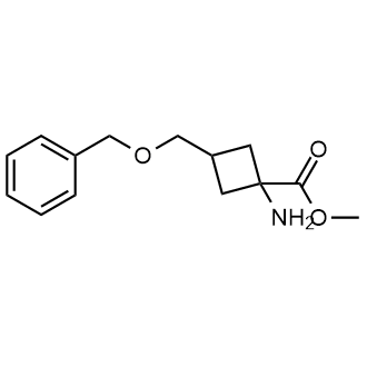 Methyl 1-amino-3-[(benzyloxy)methyl]cyclobutane-1-carboxylate Chemical Structure