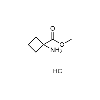 Methyl 1-aminocyclobutanecarboxylate hydrochloride 化学構造