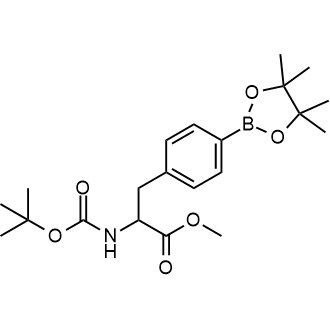 Methyl 2-((tert-butoxycarbonyl)amino)-3-(4-(4,4,5,5-tetramethyl-1,3,2-dioxaborolan-2-yl)phenyl)propanoate Chemical Structure