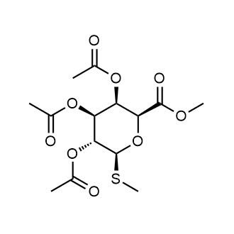 Methyl 2,3,4-tri-O-acetyl-β-D-thiogalactopyranosiduronic acid methyl ester Chemical Structure