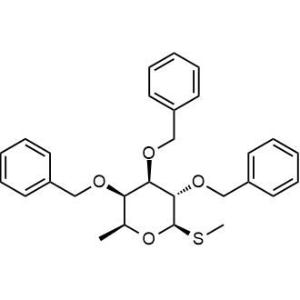 Methyl 2,3,4-Tri-O-benzyl-1-thio-β-L-fucopyranoside Chemical Structure