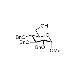 Methyl 2,3,4-tri-O-benzyl-α-D-glucopyranoside Chemische Struktur