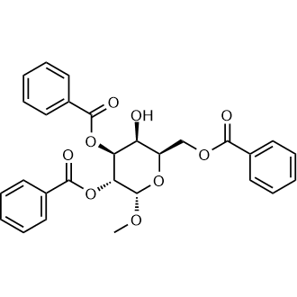 Methyl 2,3,6-Tri-O-benzoyl-α-D-galactopyranoside 化学構造