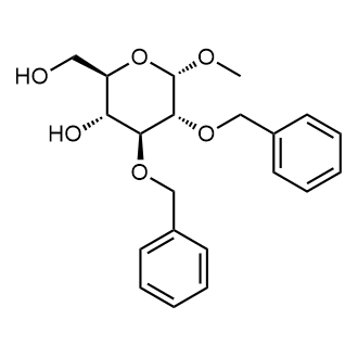 Methyl 2,3-di-O-benzyl-α-D-glucopyranoside Chemical Structure