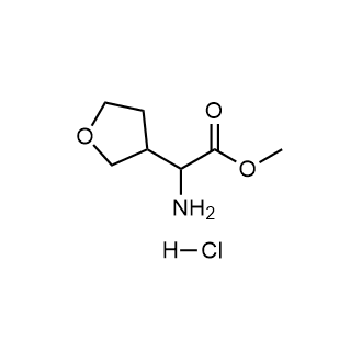 Methyl 2-amino-2-(tetrahydrofuran-3-yl)acetate hydrochloride Chemische Struktur