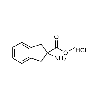 Methyl 2-amino-2,3-dihydro-1H-indene-2-carboxylate hydrochloride Chemische Struktur