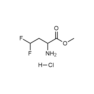 Methyl 2-amino-4,4-difluorobutanoate hydrochloride Chemical Structure