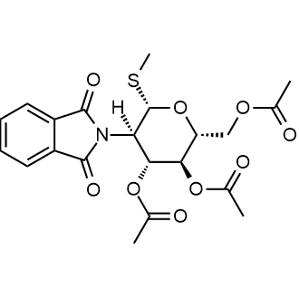 Methyl 3,4,6-Tri-O-acetyl-2-deoxy-2-phthalimido-1-thio-β-D-glucopyranoside Chemische Struktur