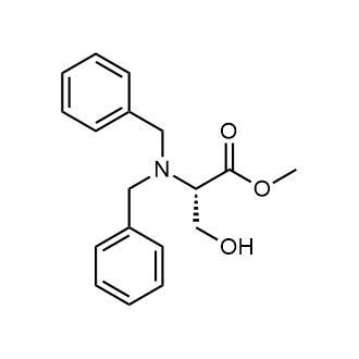 Methyl dibenzyl-L-serinate 化学構造