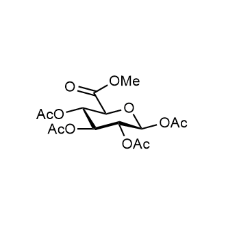 Methyl tetra-O-acetyl-β-D-glucopyranuronate Chemische Struktur