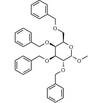 Methyl tetra-O-benzyl-α-D-galactopyranoside Chemical Structure