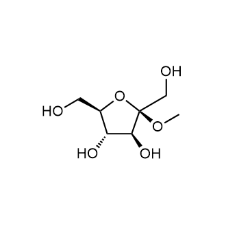 Methyl β-D-fructoside Chemical Structure