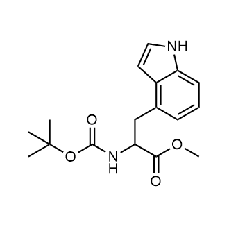 Methyl2-((tert-Butoxycarbonyl)amino)-3-(1H-indol-4-yl)propanoate Chemical Structure