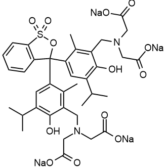 Methylthymol blue (tetrasodium) 化学構造