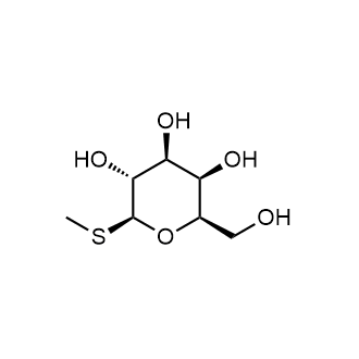 Methyl-β-D-thiogalactoside 化学構造