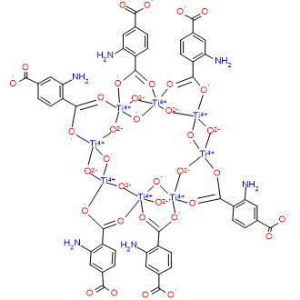 MIL-125(Ti)-NH2 化学構造