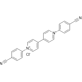 Mono(1,1'-bis(4-cyanophenyl)-[4,4'-bipyridine]-1,1'-diium) monochloride التركيب الكيميائي