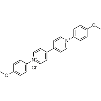 Mono(1,1'-bis(4-methoxyphenyl)-[4,4'-bipyridine]-1,1'-diium) monochloride 化学構造