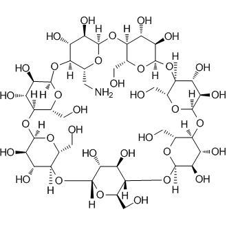 Mono-(6-amino-6-deoxy)-β-cyclodextrin Chemische Struktur