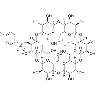 Mono-2-O-(p-toluenesulfonyl)-α-cyclodextrin 化学構造