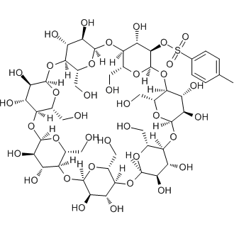 Mono-2-O-(p-toluenesulfonyl)-β-cyclodextrin Chemical Structure