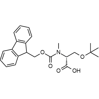 N-(((9H-Fluoren-9-yl)methoxy)carbonyl)-O-(tert-butyl)-N-methyl-D-serine Chemische Struktur