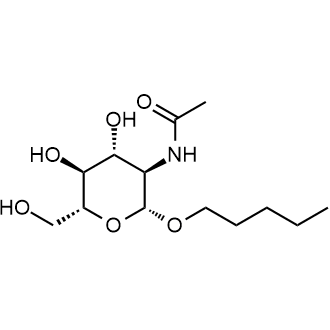 N-((2R,3R,4R,5S,6R)-4,5-dihydroxy-6-(hydroxymethyl)-2-(pentyloxy)tetrahydro-2H-pyran-3-yl)acetamide Chemical Structure