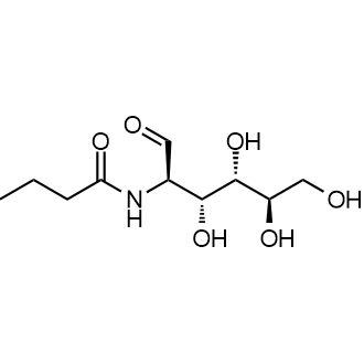 N-((2R,3R,4S,5R)-3,4,5,6-tetrahydroxy-1-oxohexan-2-yl)butyramide التركيب الكيميائي