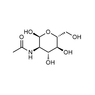 N-((2S,3R,4R,5S,6R)-2,4,5-trihydroxy-6-(hydroxymethyl)tetrahydro-2H-pyran-3-yl)acetamide التركيب الكيميائي