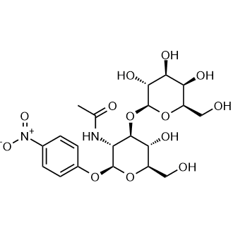 N-((2S,3R,4R,5S,6R)-5-hydroxy-6-(hydroxymethyl)-2-(4-nitrophenoxy)-4-(((2R,3R,4S,5R,6R)-3,4,5-trihydroxy-6-(hydroxymethyl)tetrahydro-2H-pyran-2-yl)oxy)tetrahydro-2H-pyran-3-yl)acetamide Chemical Structure