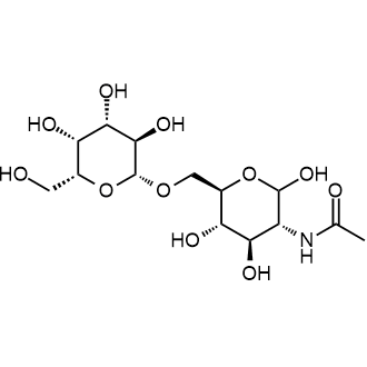 N-((3R,4R,5S,6R)-2,4,5-trihydroxy-6-((((2R,3R,4S,5R,6R)-3,4,5-trihydroxy-6-(hydroxymethyl)tetrahydro-2H-pyran-2-yl)oxy)methyl)tetrahydro-2H-pyran-3-yl)acetamide Chemical Structure