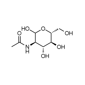 N-((3R,4R,5S,6R)-2,4,5-trihydroxy-6-(hydroxymethyl)tetrahydro-2H-pyran-3-yl)acetamide Chemische Struktur