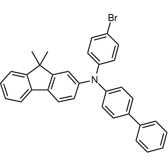 N-([1,1'-Biphenyl]-4-yl)-N-(4-bromophenyl)-9,9-dimethyl-9H-fluoren-2-amine Chemical Structure