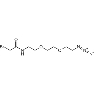 N-(2-(2-(2-Azidoethoxy)ethoxy)ethyl)-2-bromoacetamide Chemical Structure