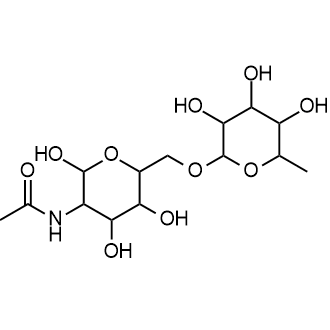 N-(2,4,5-trihydroxy-6-(((3,4,5-trihydroxy-6-methyltetrahydro-2H-pyran-2-yl)oxy)methyl)tetrahydro-2H-pyran-3-yl)acetamide Chemische Struktur