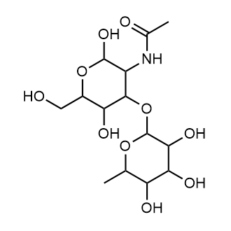 N-(2,5-dihydroxy-6-(hydroxymethyl)-4-((3,4,5-trihydroxy-6-methyltetrahydro-2H-pyran-2-yl)oxy)tetrahydro-2H-pyran-3-yl)acetamide Chemical Structure