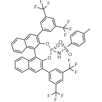 N-(2,6-bis(3,5-bis(trifluoromethyl)phenyl)-4-oxidodinaphtho[2,1-d:1',2'-f][1,3,2]dioxaphosphepin-4-yl)-4-methylbenzenesulfonamide Chemical Structure