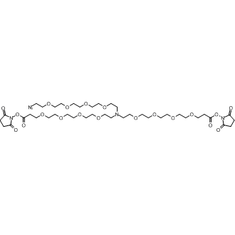 N-(Azido-PEG4)-N-bis (PEG4-NHS ester)(97%) Chemische Struktur