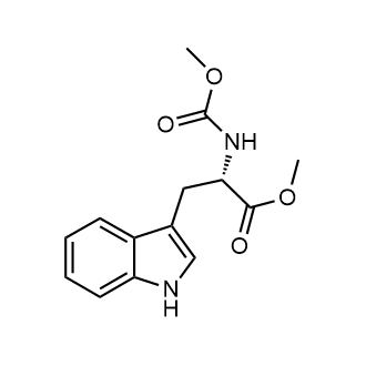 N-(Methoxycarbonyl)-L-tryptophan methyl ester 化学構造