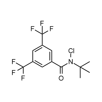 N-(tert-Butyl)-N-chloro-3,5-bis(trifluoromethyl)benzamide 化学構造