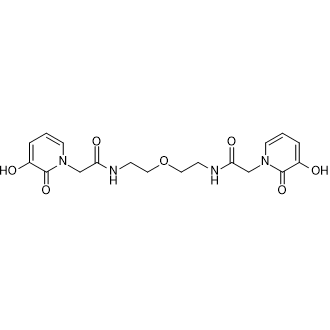 N,N'-(Oxybis(ethane-2,1-diyl))bis(2-(3-hydroxy-2-oxopyridin-1(2H)-yl)acetamide) Chemische Struktur