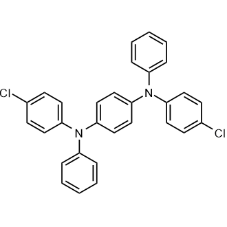 N,N'-Bis(4-chlorophenyl)-N,N'-diphenyl-1,4-phenylenediamine Chemische Struktur