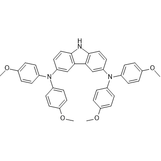 N,N,N',N'-Tetrakis(4-methoxyphenyl)-9H-carbazole-3,6-diamine Chemische Struktur