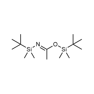 N,O-Bis(tert-butyldimethylsilyl)acetamide [tert-Butyldimethylsilylating Agent] 化学構造