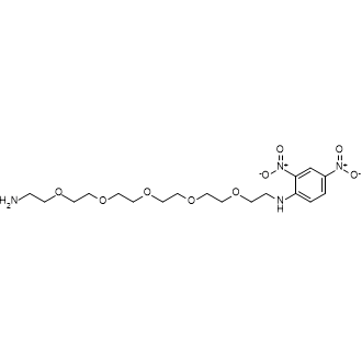 N1-(2,4-Dinitrophenyl)-3,6,9,12,15-pentaoxaheptadecane-1,17-diamine Chemical Structure