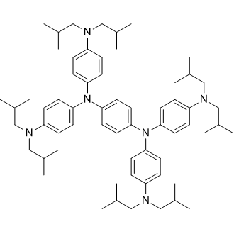 N1,N1'-(1,4-Phenylene)bis(N1-(4-(diisobutylamino)phenyl)-N4,N4-diisobutylbenzene-1,4-diamine) 化学構造