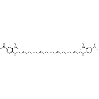 N1,N23-Bis(2,4-dinitrophenyl)-3,6,9,12,15,18,21-heptaoxatricosane-1,23-diamine التركيب الكيميائي